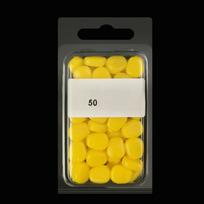 50 vnt/komplektas Soft Baits Simuliac Corn Kernels žvejybos masalai su kukurūzų kvapu karosais geltona