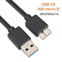 Amouage USB 3.0 A kištukas į Micro B kištukas didelės spartos duomenų kabelio adapteris standžiajam diskui 0.3meter