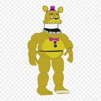 Fredbear Five Nights At Freddy's Five Nights At Freddy's 4 Five Nigh Termo aplikacijos drabužiams, marškinėliams, krepšiui, karščiu perkeliami lipdukai, prisiuvami lopai black
