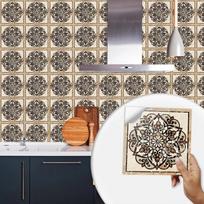 10vnt Parketo plytelių rašto sienų lipdukas Waterjet apdaila virtuvės vonios spintelė vandeniui atspari keraminė meno tapetai atsparūs aliejui 10x10cmx10pcs