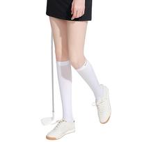 1 Pair Leg Sleeves Women Icy Leg Socks Sun Guard Cool Golfing Stockings Short Type balta