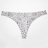 TERMEZY seksualios moteriškos besiūlės šilko leopardo apatinės kelnaitės, kvėpuojančios apatinės kelnaitės su G-stygomis M