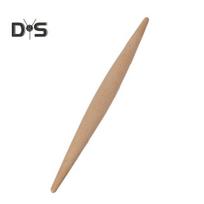 Dvigubas nelipnus kočėlas Dailiosios medienos meistriškumo kočėlas pyrago ir makaronų tiekimas 23cm beige