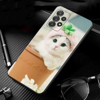 Mielas katės kačiuko dėklas, skirtas Samsung Galaxy A51 A71 A01 A11 A21 A21s A31 A41 A72 A52 A42 A32 A22 A12 A02 A02s F42 telefono Atgal Korpusas For Samsung A31