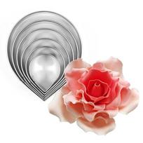 Rose Petal Cutter Cookie Cutter Pink Leaf Fondant Molds Stainless Steel