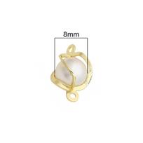 2 vnt. varinės perlų mados pakabukai auskarams, vėriniams, „pasidaryk pats“ papuošalų gamybos reikmenys 8mm 2pcs