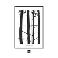 Modernus juodai baltas abstraktus medžio drobės paveikslas Minimalizmas Sienų menas Plakatas Meilės citatos Spaudinys Paveikslas Svetainei Miegamajam 21x30cm No Frame