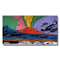 Abstrakti spalvinga drobės tapyba Andy Warhol Vezuvijaus plakatai ir spaudiniai Sienų paveikslai, skirti gyvenamojo kambario sienų dekoravimui Cuadros 20X40cm Unframed