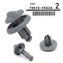 2X Nissan Juke F15 siuntinių lentynos segtukas Plastikinis mygtukas Bagažo kabykla Kablys Bagažinės vidinis tvirtinimo elementas Galinis tvirtinimo laikiklių dalys 79916-1KA3A
