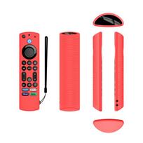 Silikoninio dėklo apsauginis dangtelis, suderinamas su Amazon Fire Tv Omni Serise / Fire Tv 4 serijos televizoriaus nuotolinio valdymo pultu Luminous blue gray