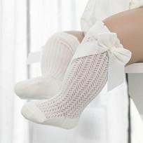 Mergaitei Kojinės Kūdikio Mergaitei Kūdikio Kaspinas Medvilninės Vasarinės Tinklelio Plonos Kūdikio Ilgos Kojinės iki Kelio Naujagimio Kūdikio Nėriniai Ilgos Kūdikių Berniukų Kojinės 0-24 Mėn. M 12to24month