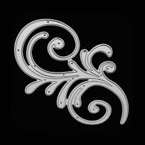 Gėlės formos metaliniai pjovimo štampai Scrapbooking Reljefinis popierinis kortelių formavimas 1 white