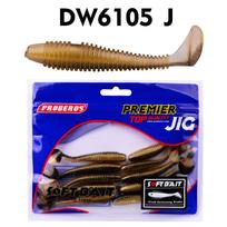 PROBEROS naujas masalas Minkštas žuvies masalas T uodegos masalas netikras masalas Minkštas žuvis arklio burna All Eat Fish Masalas DW6105 6cm/1.8g