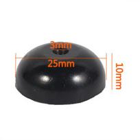 8 vnt. Garsiakalbio dėžės guminės stalo kūginės kojelės grindims 25x10mm
