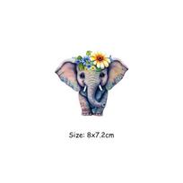 Elephant Sticker For Clothes Diy Craft Supplies T-Shirt Heat Press Appliqued Parches Ropa Diy Heat Transfer Thermal Patches