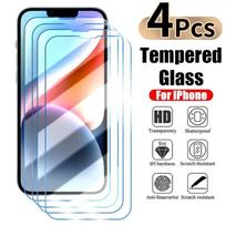 4PCS Screen Protector for iPhone 15 14 13 12 11 Pro Max Mini Protective Glass for iPhone X XR XS Max 15 PLUS Tempered Glass Samsung Galaxy M30S gryna