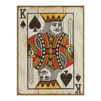 Vintažinis pokerio plakatas žaidimo kortos karalienė karalius dekoratyviniai paveikslai plakatai ir atspaudai drobė sienų menas paveikslas baras pub namų dekoras 21x30cm No Framed