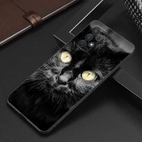 Black Cat Staring Eye Dėklas, skirtas Samsung Galaxy A12 A22 A31 A32 A50 A51 A70 A71 A72 A11 A21S A02S A10S A20S A30S A52 S 5G dangtelis Samsung A02