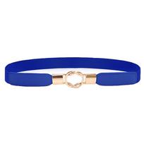 Adjustable Slim Elastic Belt Lazy Belt  Elastic Belt Traceless Jeans Belt Female One Size mėlyna