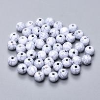 100-10Pcs 6-16mm Imitation Turquoise Beaded Accessories Fashion Handmade Loose Spacing Bead Jewelry Making DIY 6mm 100Pcs balta