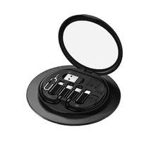 60 W Type-C į USB C prie Micro USB į apšvietimą greito įkrovimo adapterio rinkinys, skirtas iPhone 14 13 12 Pro OTG keitiklis kelių saugojimo dėžutei juoda