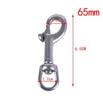 Nerūdijančio plieno varžtas Snap Hook Clip nardymo vienkartinis kabliukas 65mm gray