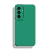 Skirta Samsung Galaxy A35 dėklas Skirta Samsung Galaxy A35 5G dangtelis Pilna kameros objektyvo apsauga Naujas skystas silikonas Smūgiams atsparus buferis For A35 5G žalia