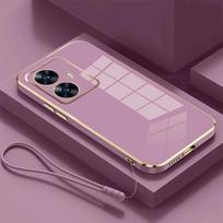 Realme 12 Case OPPO Realme C67 10 11ProPlus C67 C55 C53 C35 C33 C31 C30 C30S C21 Prabangus kvadratinis padengimas smūgiams atsparus galinis dangtelis Realme C55 violetinė