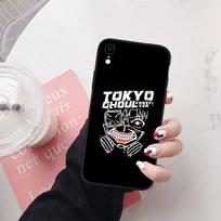 Tokyo Ghoul telefono dėklas, skirtas iPhone 6 6s 7 8 11 12 13 14 15 XS Pro Max XR X SE Samsung S20 S21 S22 S23 S24 FE Ultra S8 S9 S10 Plus Lite S21S S10E Samsung S22 Ultra šilta purpurinė