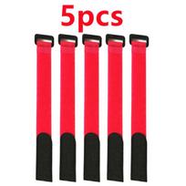 5/10 vnt. Meškerės kaklaraiščių laikikliai dirželiai diržai pakabos Tvirtinimo kabliukas kilpa Laido raiščiai diržo žvejybos priedai 5pcs raudona