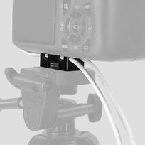 „Mini Tether“ fotoaparato skaitmeninio USB kabelio užrakto gnybto gnybto apsaugos tvirtinimas prie fotoaparato trikojo greito atjungimo plokštės pririšimo kabelis juoda
