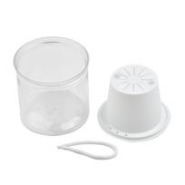 Vazono vazono konteinerio laikiklis Automatinis įsiurbimas Savaime laistomas 12cm white