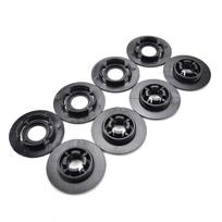 8x Skirta VW CC Eos Golf VW Jetta PASSAT Polo Scirocco Sharan Tiguan Touran TOUAREG UP AUTOMOBILIŲ KILMĖLIAI GRINDŲ LAIKIKLIŲ Tvirtinimo spaustukai juoda