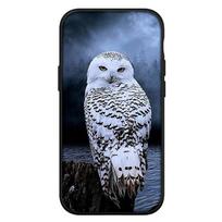 skirtas iPhone 16 15 Xiaomi Redmi Note 13 12 11 Pro Max X 9 10 8 14 Plus XR Samsung Galaxy A15 S24 S23 S22 S20 FE Huawei OPPO Owl Bird Black telefono dėklas for Redmi 13C 4G švelni smėlinė