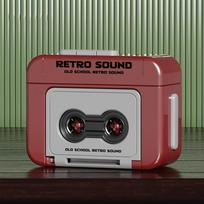 Mini Retro Diktofonas Raktų Pakabukas 60 Sekundžių Įrašymas Muzikinė Dėžutė Pakabukas Valentino Diena Gimtadienio Dovana Draugei Draugams raudona