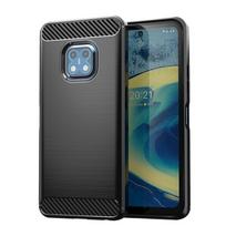 Dėklas Nokia XR20 Dėklas Nokia XR20 Bamperis Silikoninis Atsparus smūgiams Anglies Pluošto Korpusas Galinis Dangtelis Nokia XR20 X R20 Dangtelis 6.67 For Nokia XR20 juoda