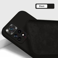Skysto silikono telefono dėklas, skirtas Xiaomi Redmi Note 10 12C 11 10S 11S 9 11i 12 10T 11T Poco F3 X3 M4 Pro Lite 5G Nfc Mi 11 Lite 5G NE juoda