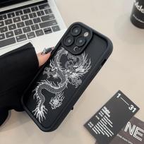 Telefono dėklas, skirtas iPhone 16 13 11 Pro Max iPhone 11 13 16 Samsung S24 Ultra Samsung A54 Redmi note 12 11 Infinix Case iPhone 7&8 juoda
