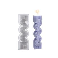 Banguotos juostelės formos UV epoksidinės dervos gipso formavimo muilo formos pyrago dervos formos žvakės silikono formos 14.4*4.5cm
