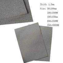 Nikelio putplastis, 1,5 mm storio, baterijoms, elektrinė talpa 50*100 mm/100*100 mm/100*250 mm/200*250 mm/250*1000 mm 1.5x50x100mm