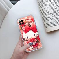 II8 Hello kitty Phone Case for Motorola Edge 20 30 S30 40 50 Fusion Lite Plus Pro Neo Ultra One Power Action Macro Hyper Vision Zoom Moto Edge tamsiai mėlyna