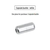 Karštai parduodamas metalinis kapsulės formos batraiščių sagtelė - Batų aksesuaras be raištelių Alloy Metal balta