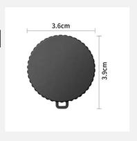 Lens Protective Cover for DJI Osmo Action 4/3 Camera Accessories Non Slip Silicone Dust-proof Lens Protective Case Cap gray