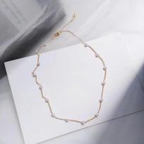 Perlų vėrinys Raktikaulio vėrinys One Size auksas