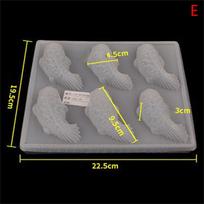 1vnt Creative Koi Carp silikoninių pyragų formelės 3D muilo formavimo formelės pasidaryk kepimo įrankiai G white