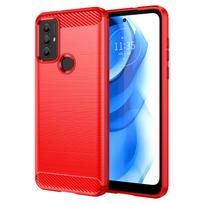 For Motorola G Power 2022 Moto G Play 2023 Case Shockproof Matte Protective Back Cover for moto g power 2022 Soft Silicone Case G Power 2022 raudona