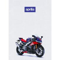 Aprilia motociklo plakatas drobės spaudinys klasikinio sportinio motociklo estetiška dekoracija vyrams namų kambario miegamojo sienos dekoracija dovana 21cm×30cm NoFrame