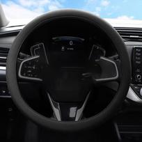 Automobilio universalus silikoninis vairo užvalkalas elastingas pirštinės užvalkalas tekstūra minkštas daugiaspalvis auto dekoravimas pasidaryk pats priedai juoda