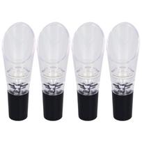 4PCS Wine Aerator Pourer PC Eco Friendly Decanter Spout Bar Accessories for Household PartySilver sidabras