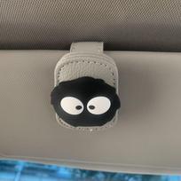 Magnetinis automobilio saulės skydelio akinių laikiklis - Mielas anglies elfas, Stiprus magnetinis laikiklis akiniams, Automobilio aksesuarai, Automobilio aksesuarai Saugus magnetinis tvirtinimas gray